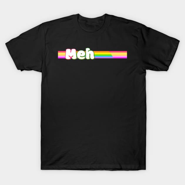 Retro Rainbow Design -Meh T-Shirt by AlondraHanley